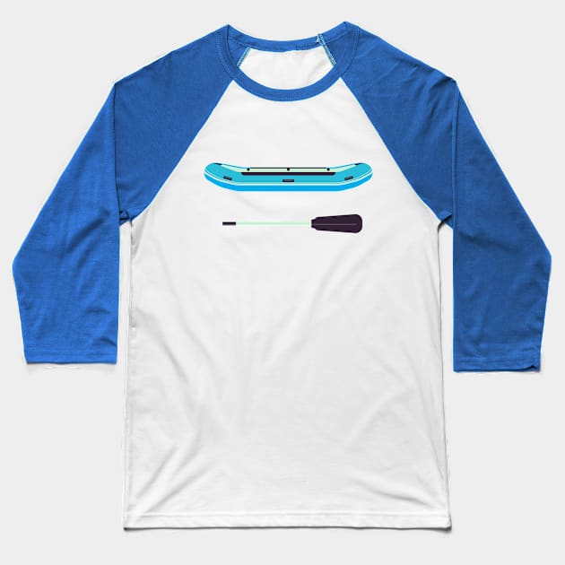 Rafting Baseball T-Shirt by vladocar